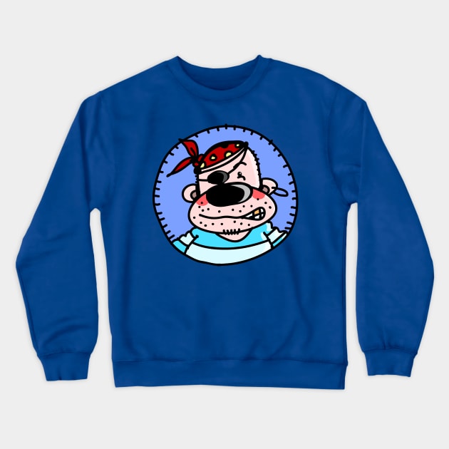 Funny Pirate Crewneck Sweatshirt by schlag.art